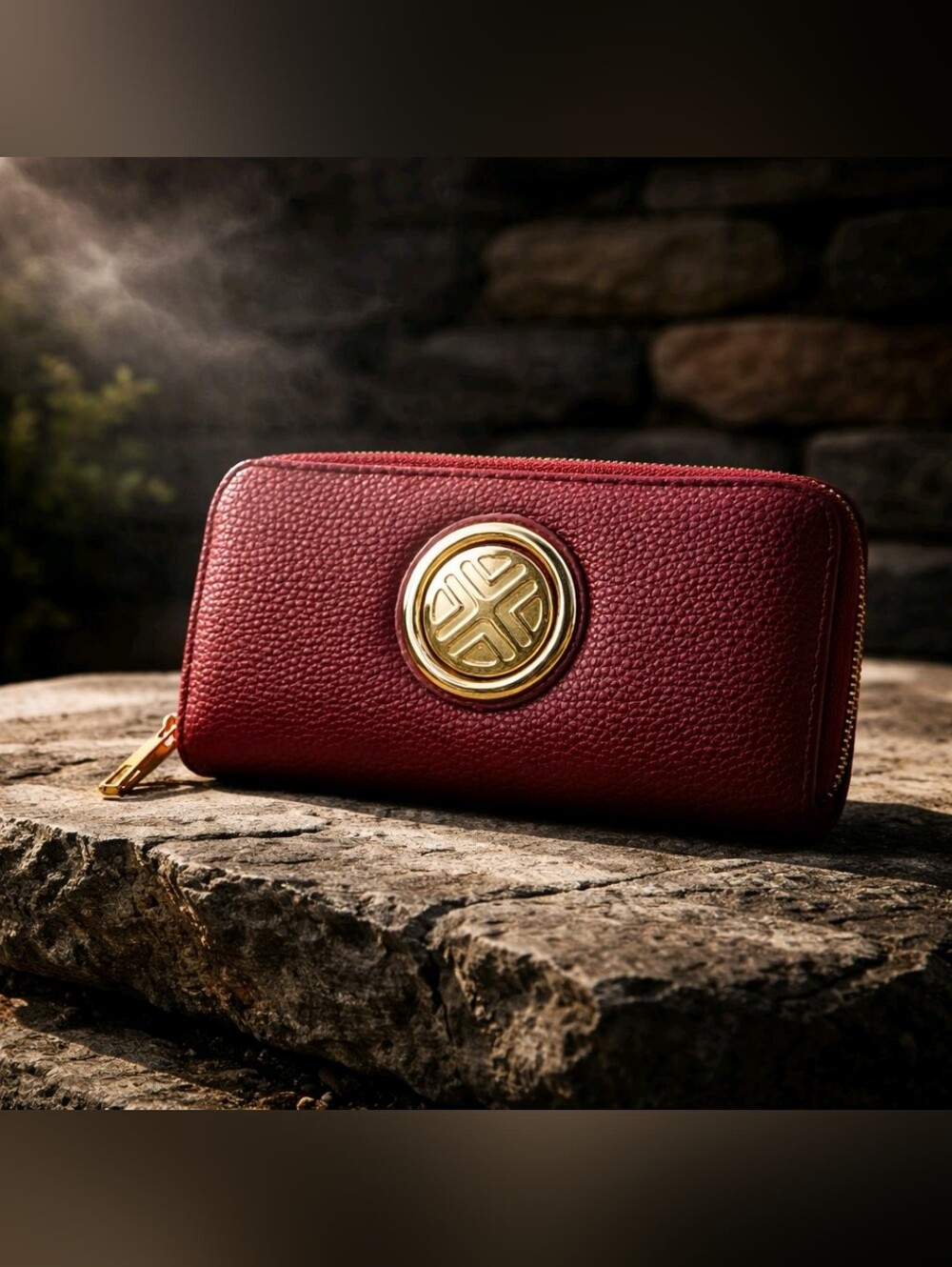 Women's Wallet Burgundy Elegant